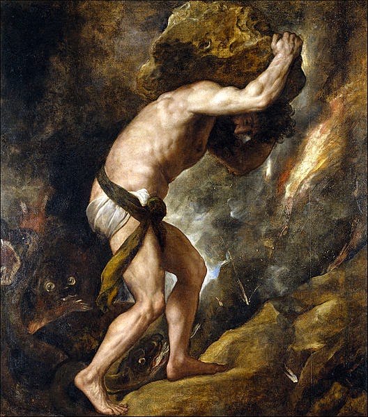 Sysiphus, by Tiziano (1549)