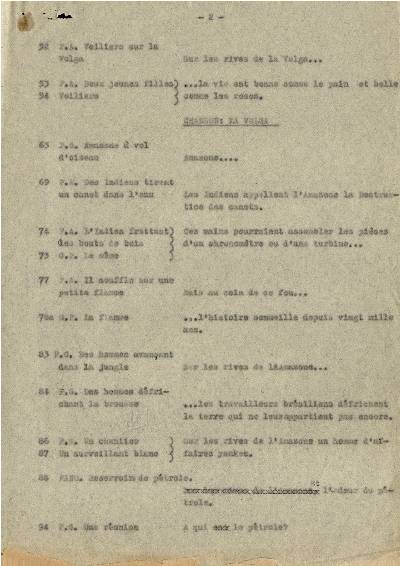 continuiteitsrapport, titellijst, aantekeningen<br />Das Lied der Ströme
