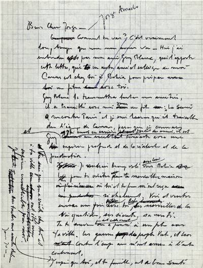 aantekeningen, brieven, teksten<br />La Seine a rencontré Paris